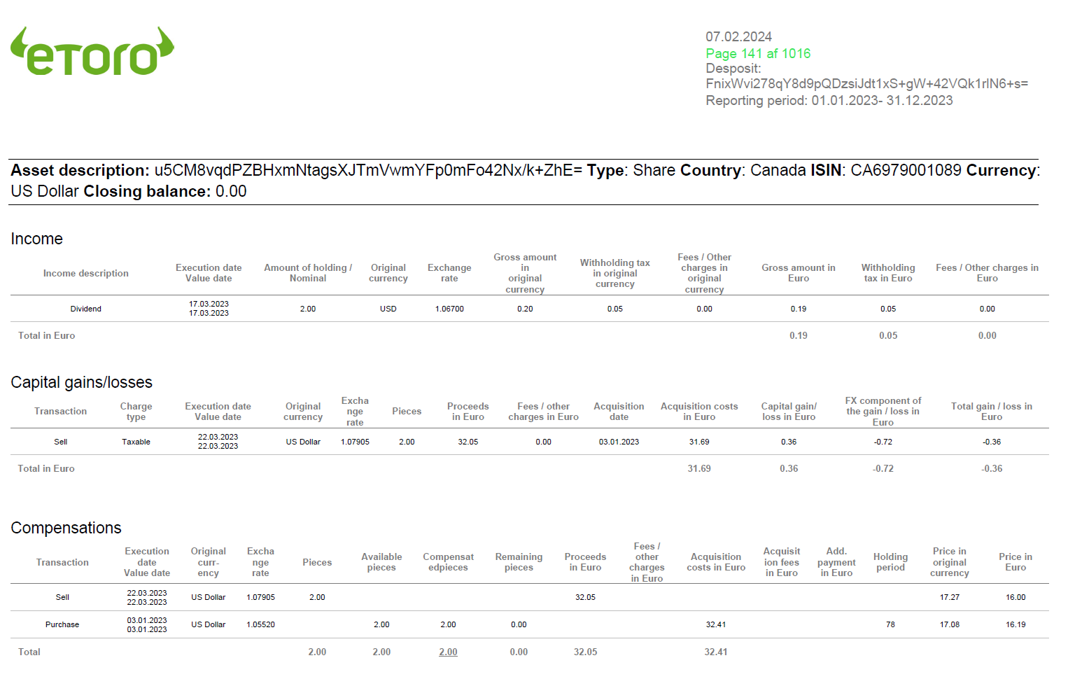 Tax Report for Romanian Residents | eToro Help